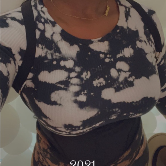 Tie dye fitted dress - Picture 4 of 7